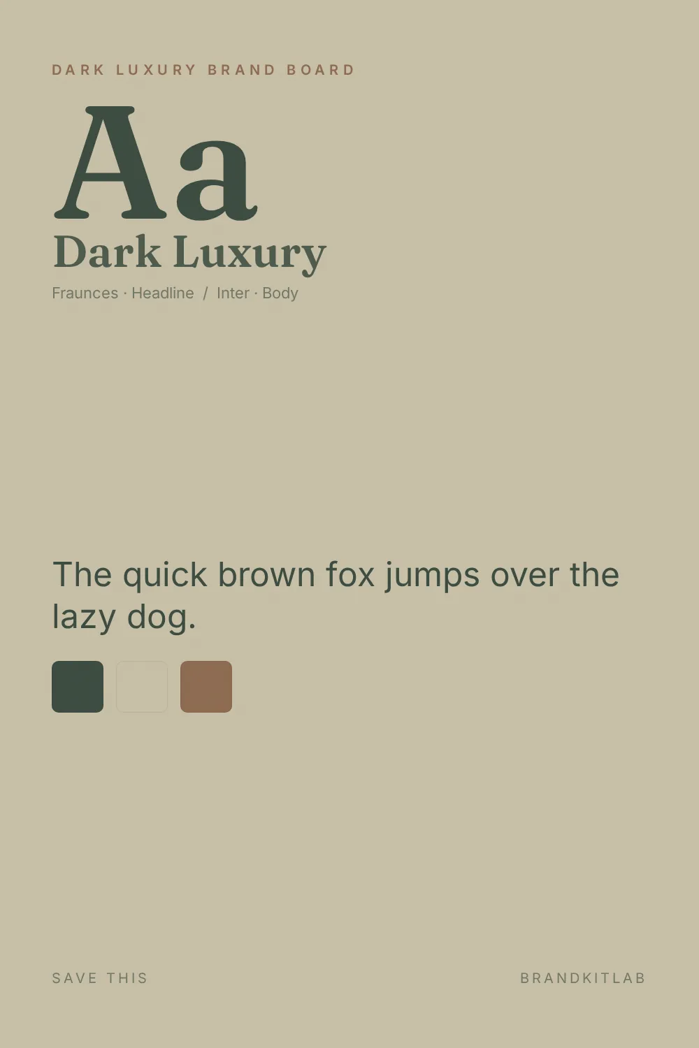 Dark Luxury Brand Board preview