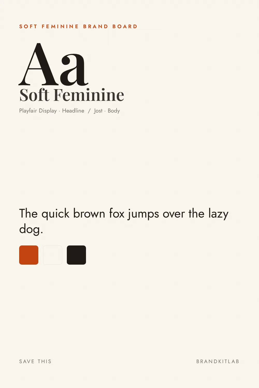 Soft Feminine Brand Board preview