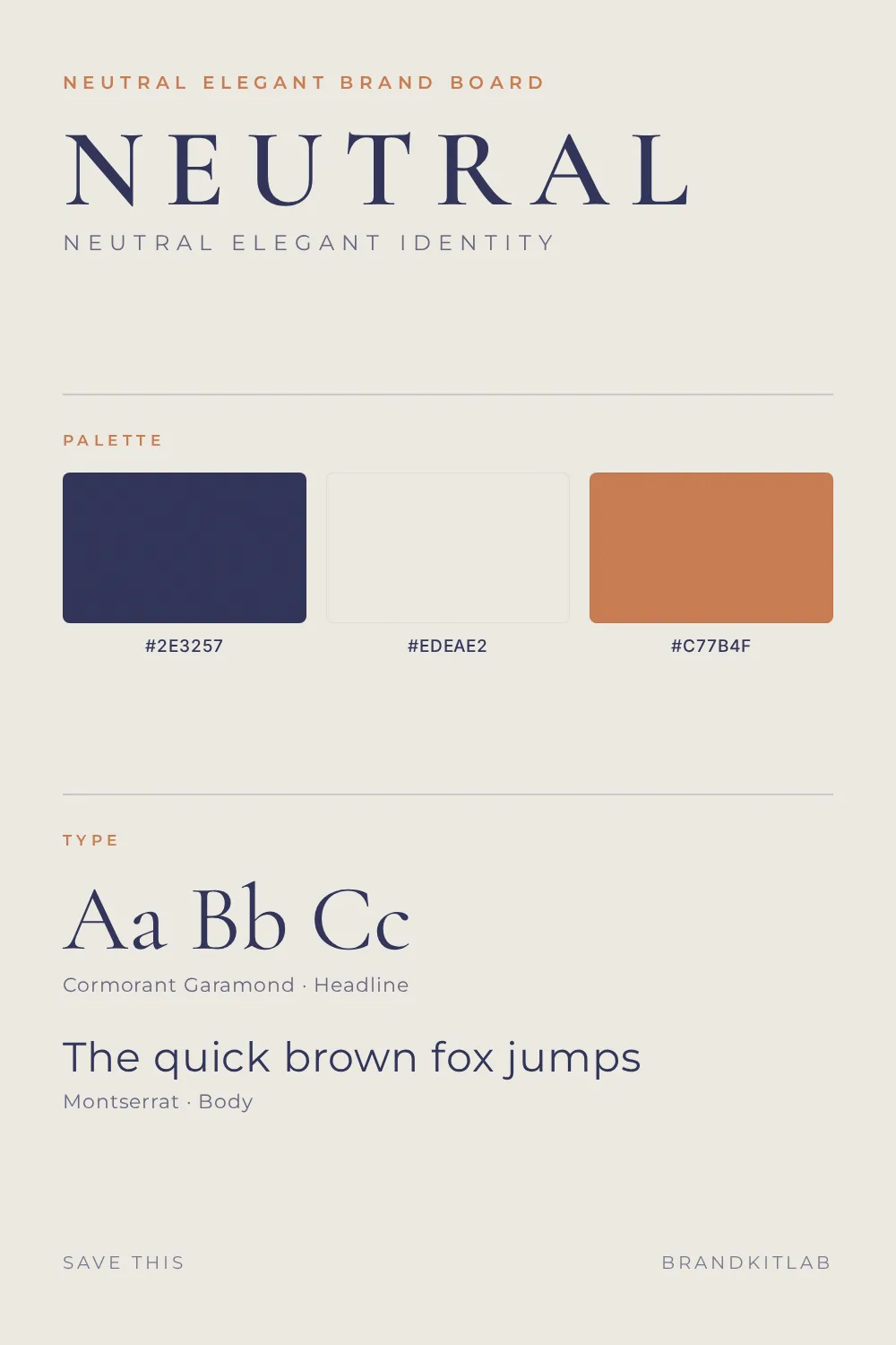 Neutral Elegant Brand Board preview