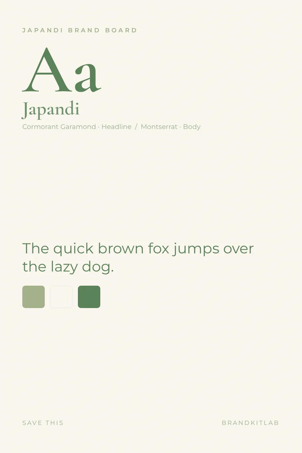 Japandi Brand Board preview