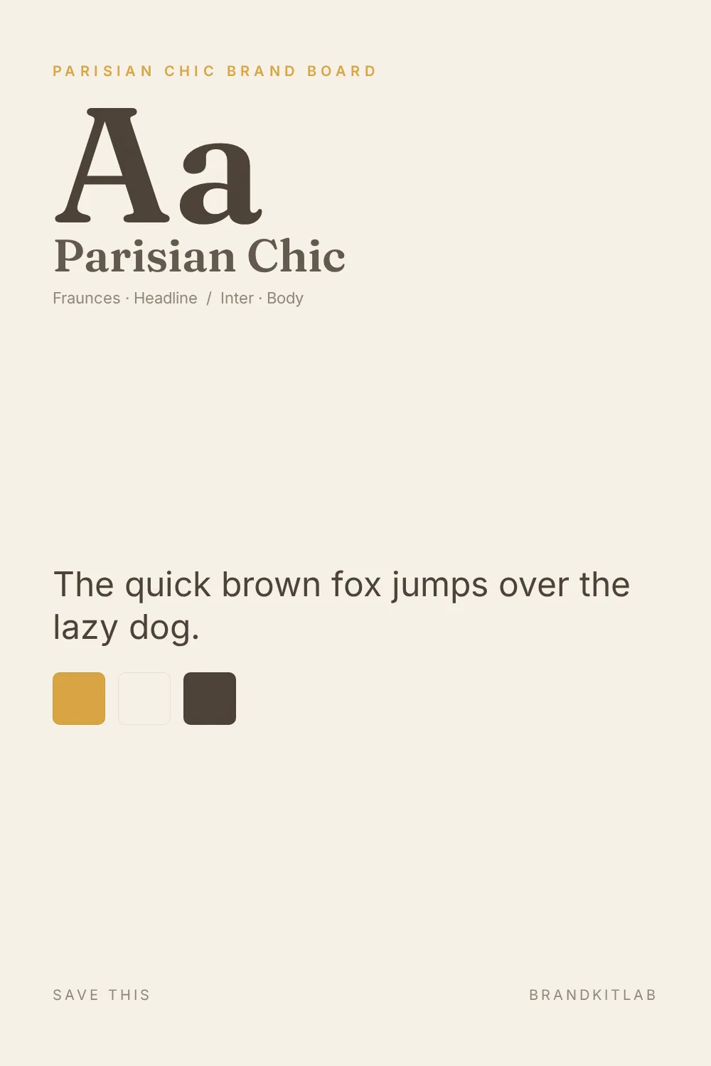 Parisian Chic Brand Board preview