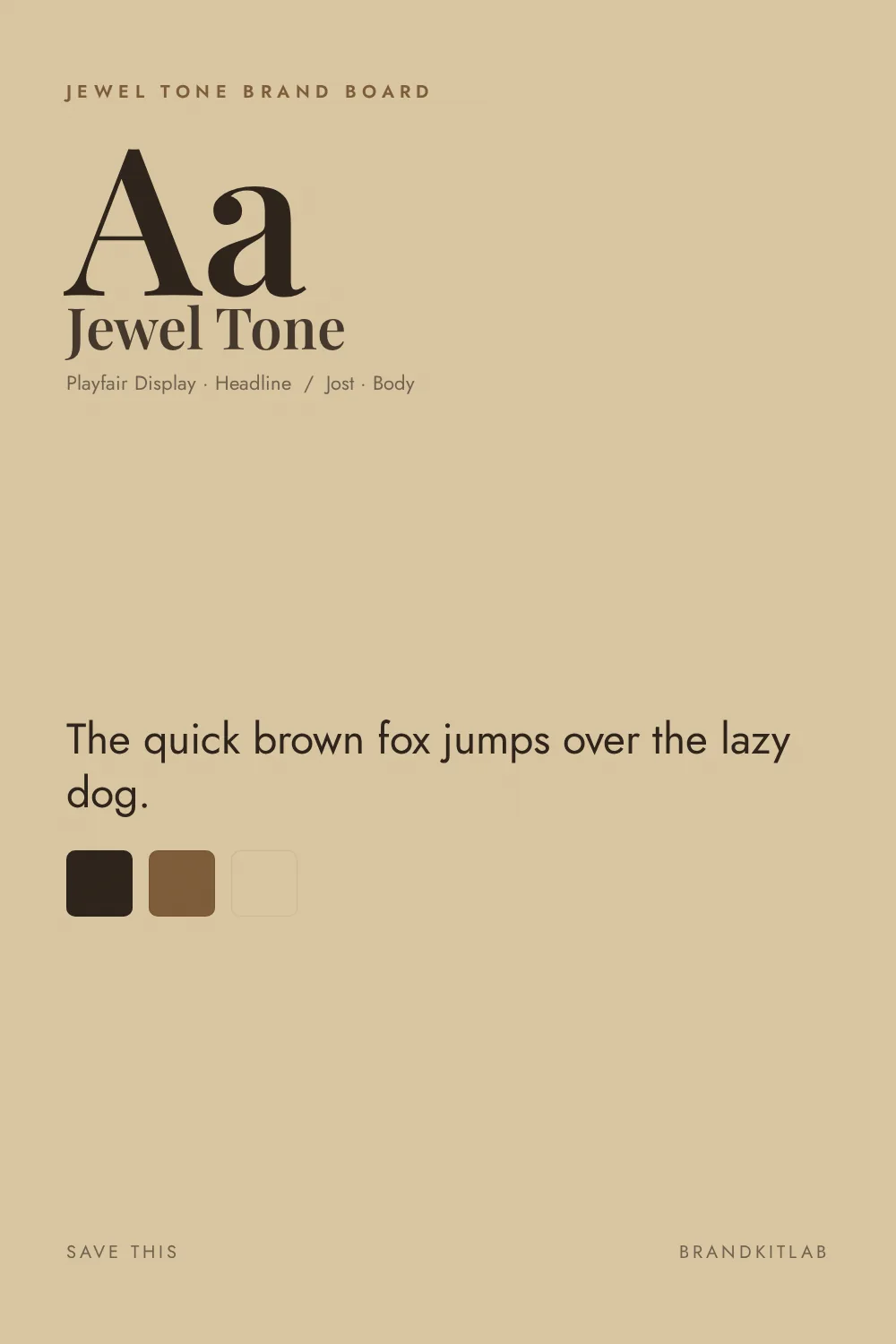 Jewel Tone Brand Board preview