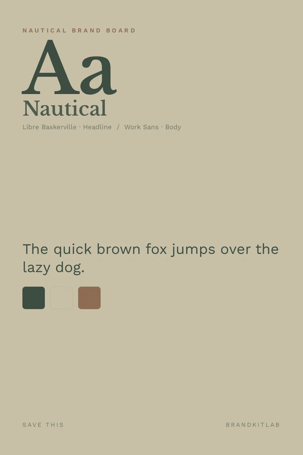 Nautical Brand Board preview