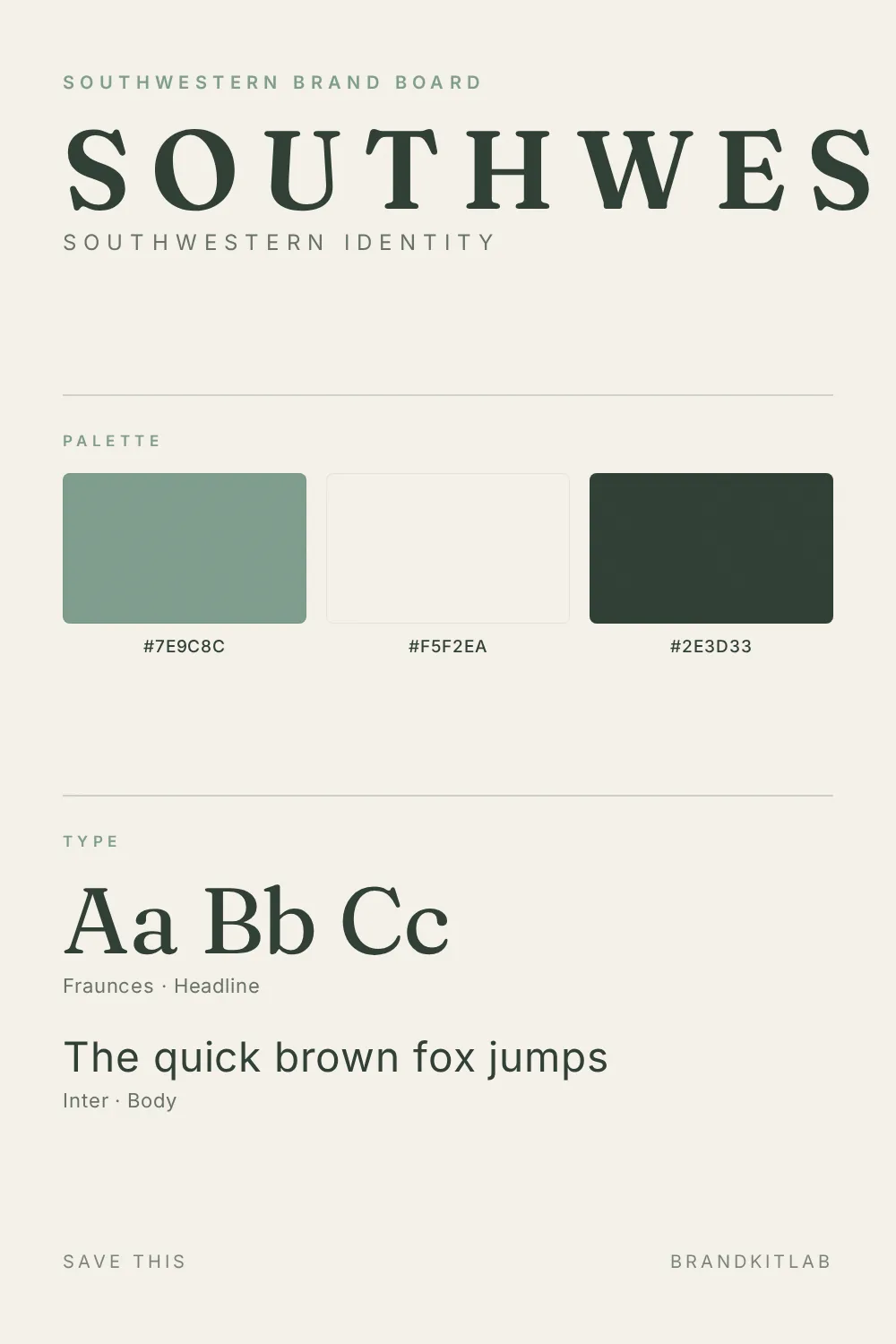 Southwestern Brand Board preview