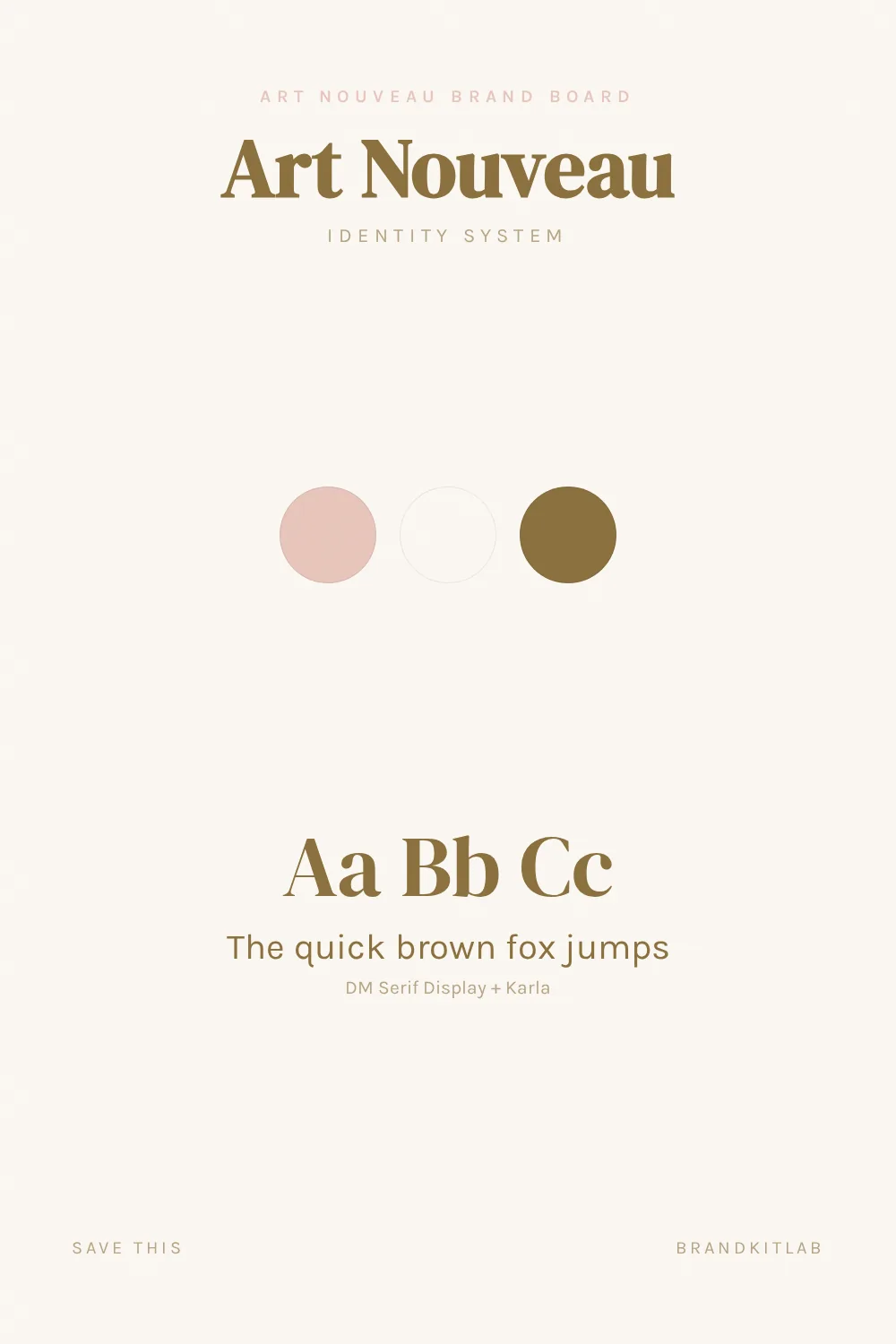 Art Nouveau Brand Board preview