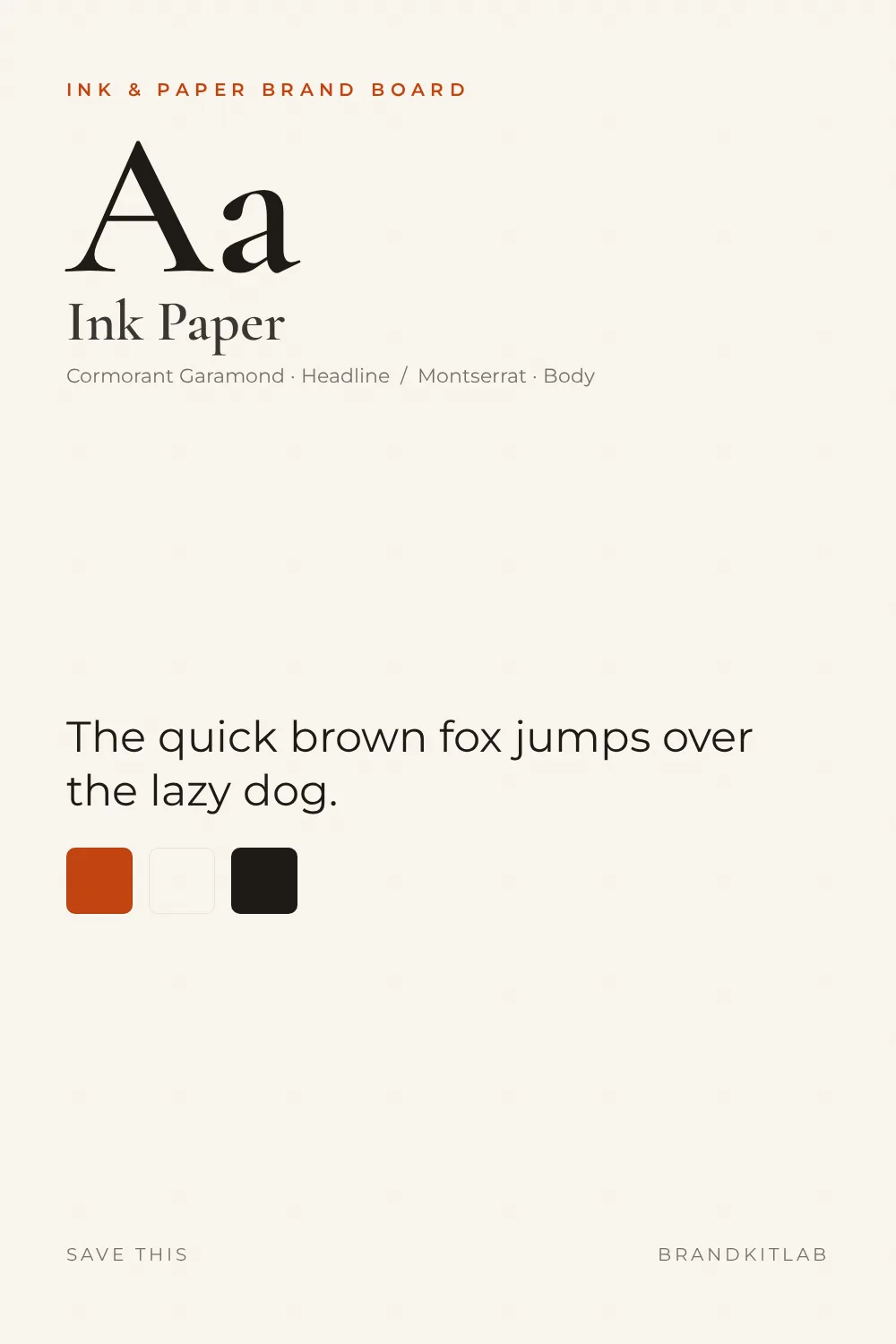 Ink & Paper Brand Board preview