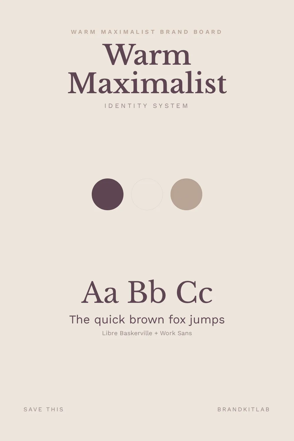 Warm Maximalist Brand Board preview