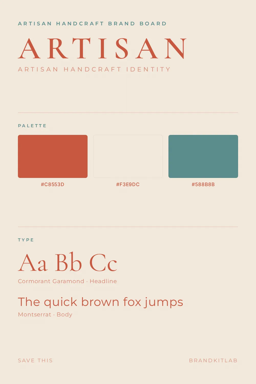 Artisan Handcraft Brand Board preview