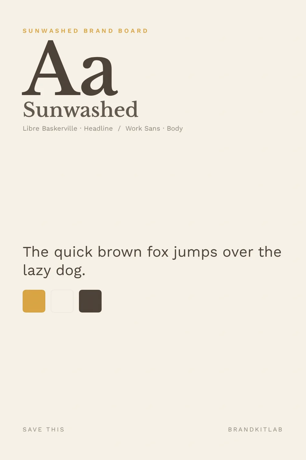 Sun-Washed Brand Board preview