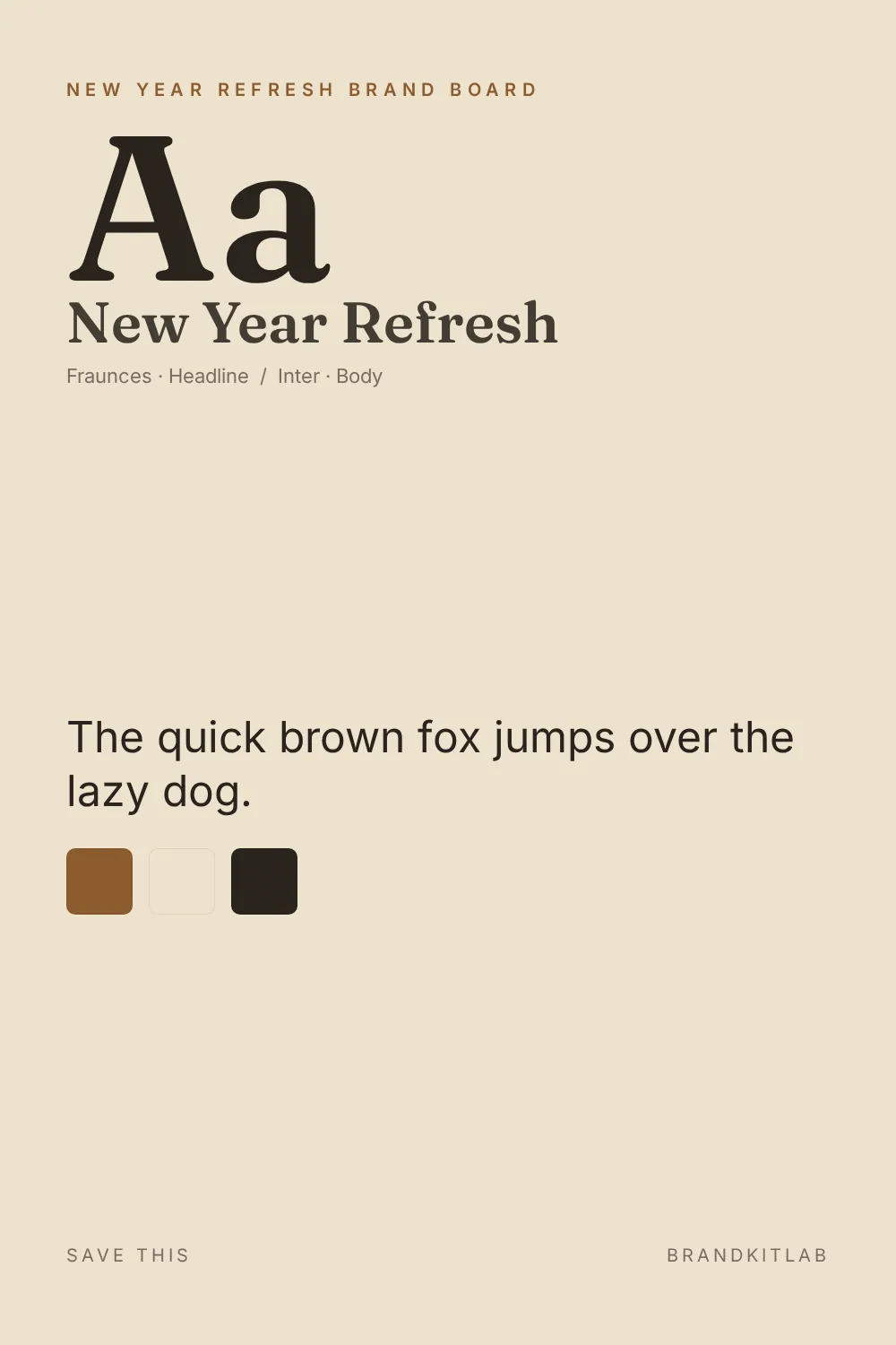 New Year Refresh Brand Board preview