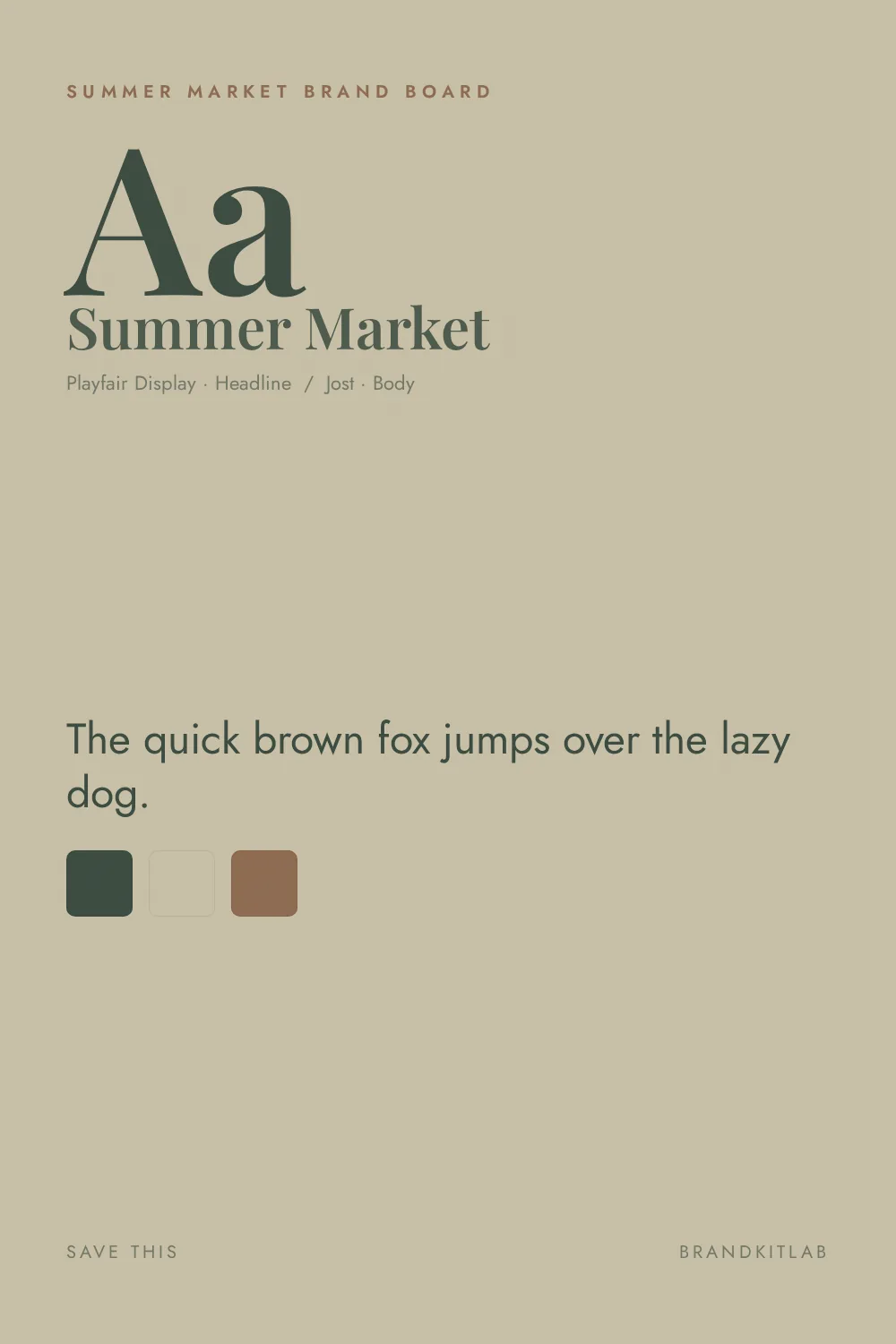 Summer Market Brand Board preview