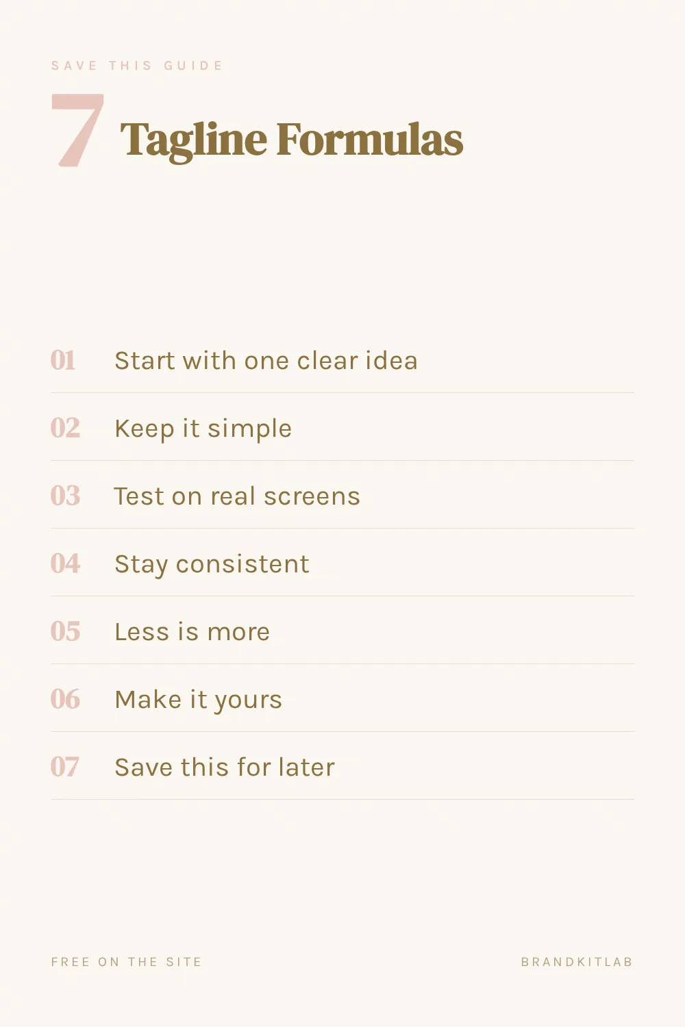 Tagline Formulas