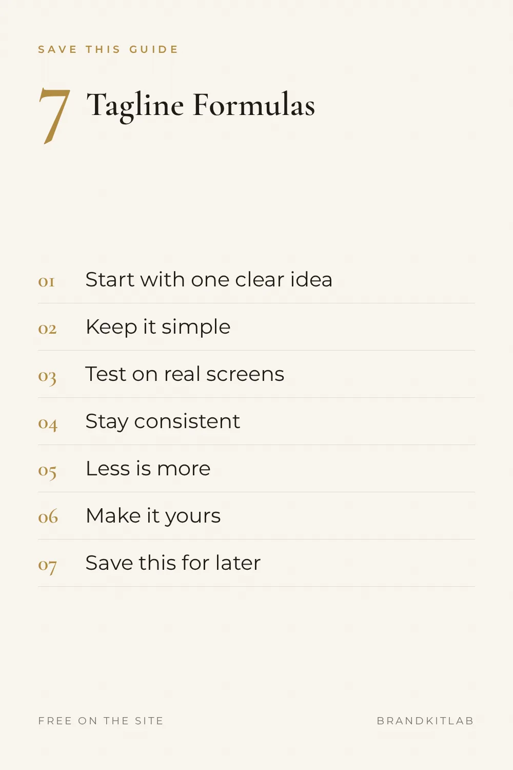 Tagline Formulas