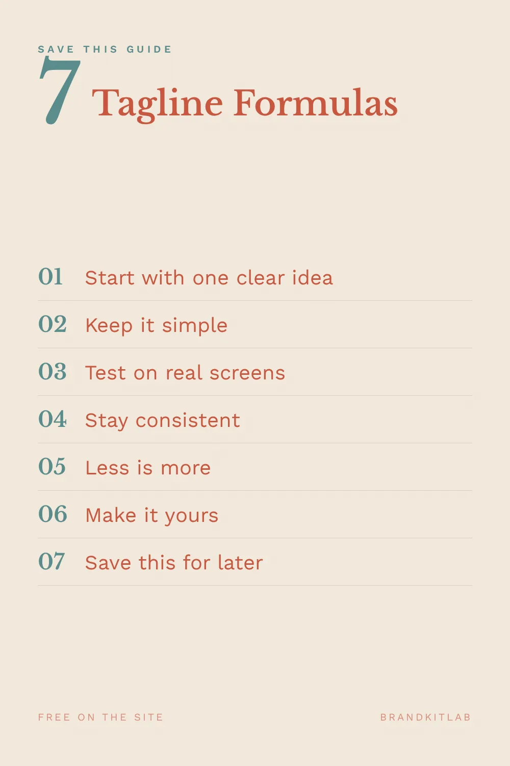 Tagline Formulas
