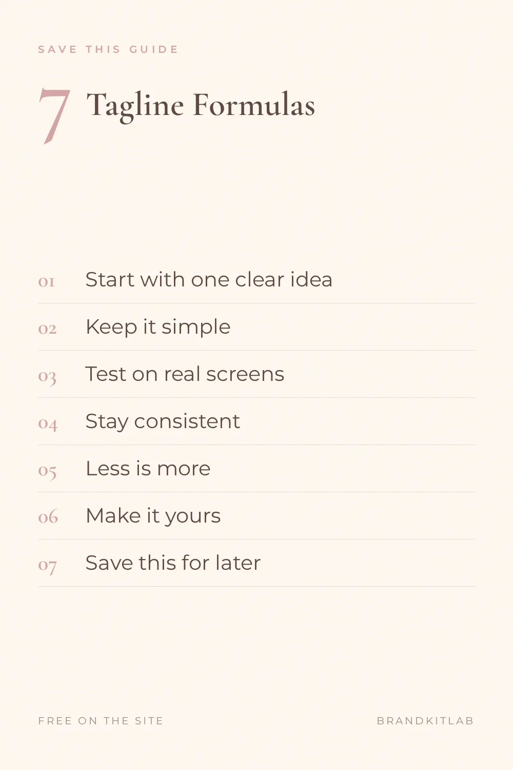 Tagline Formulas