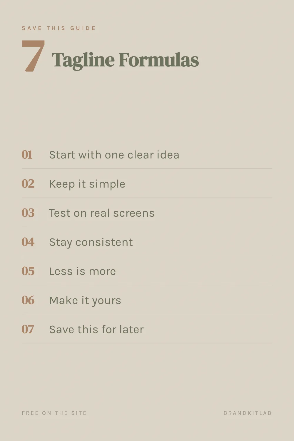 Tagline Formulas