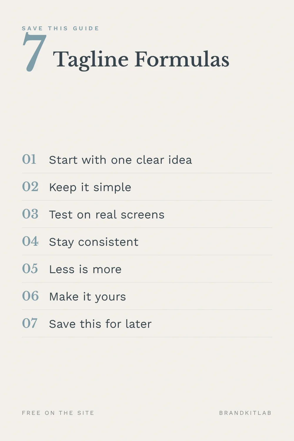 Tagline Formulas