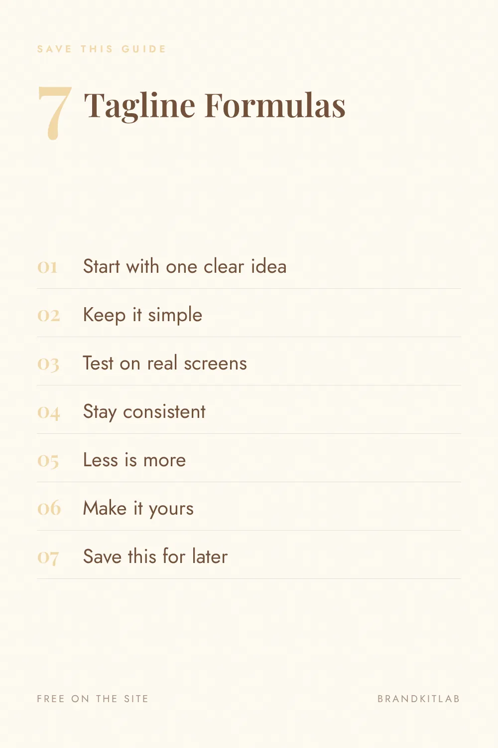 Tagline Formulas