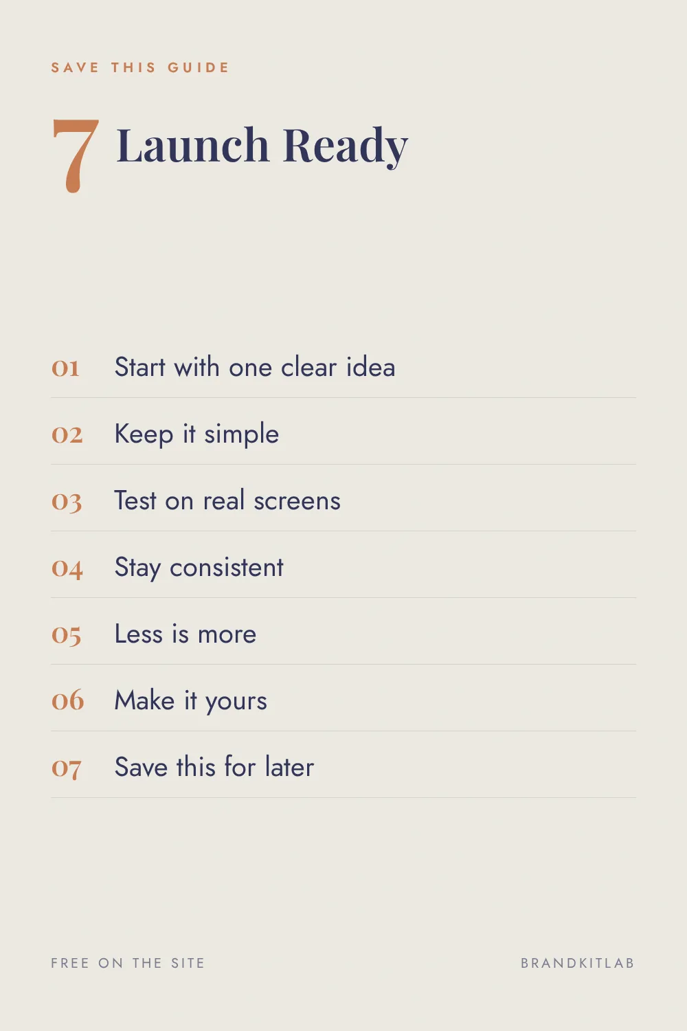 Launch Checklist
