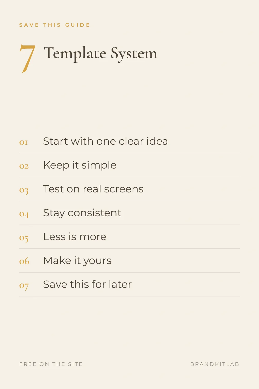 Template System