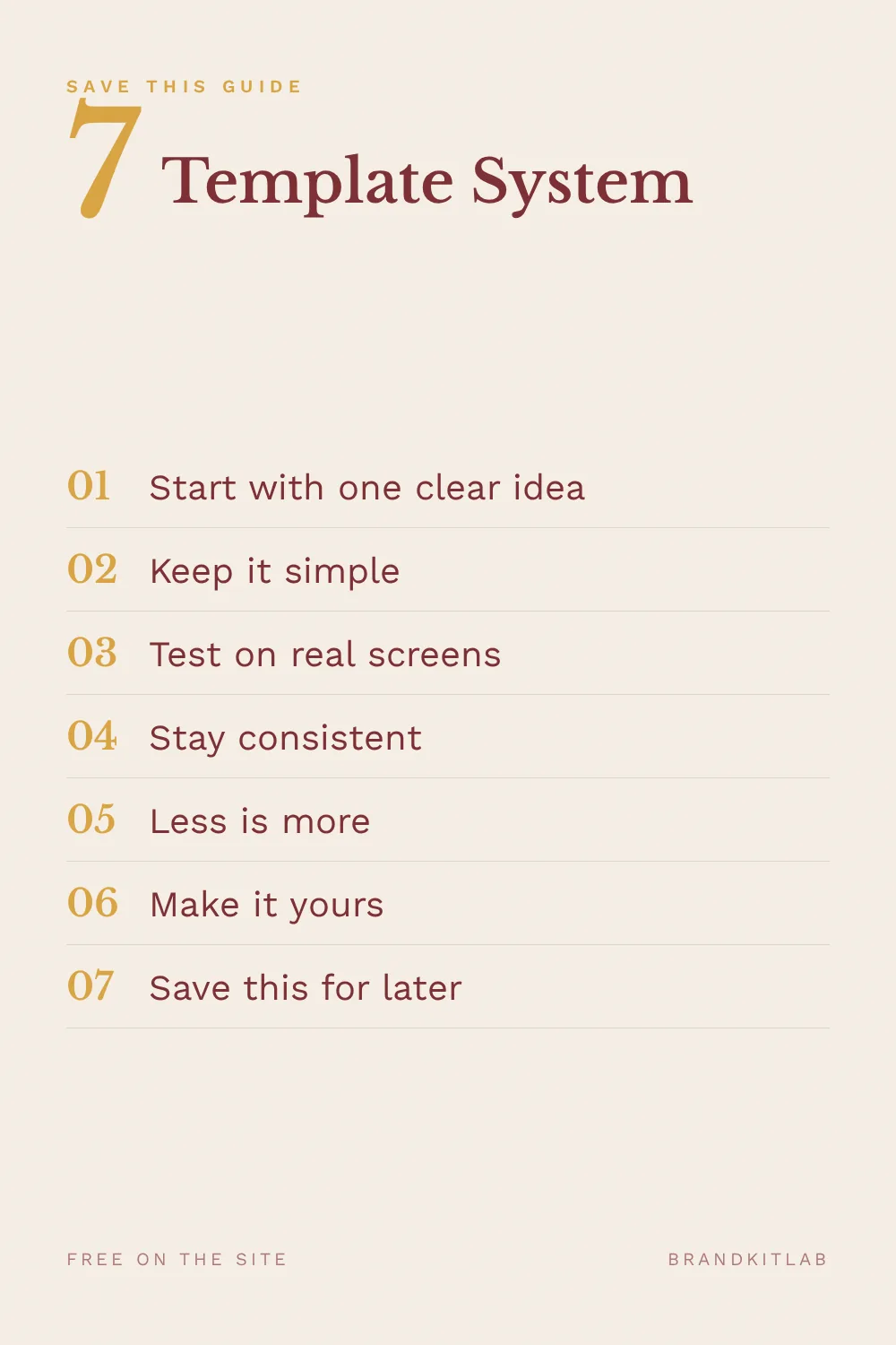 Template System