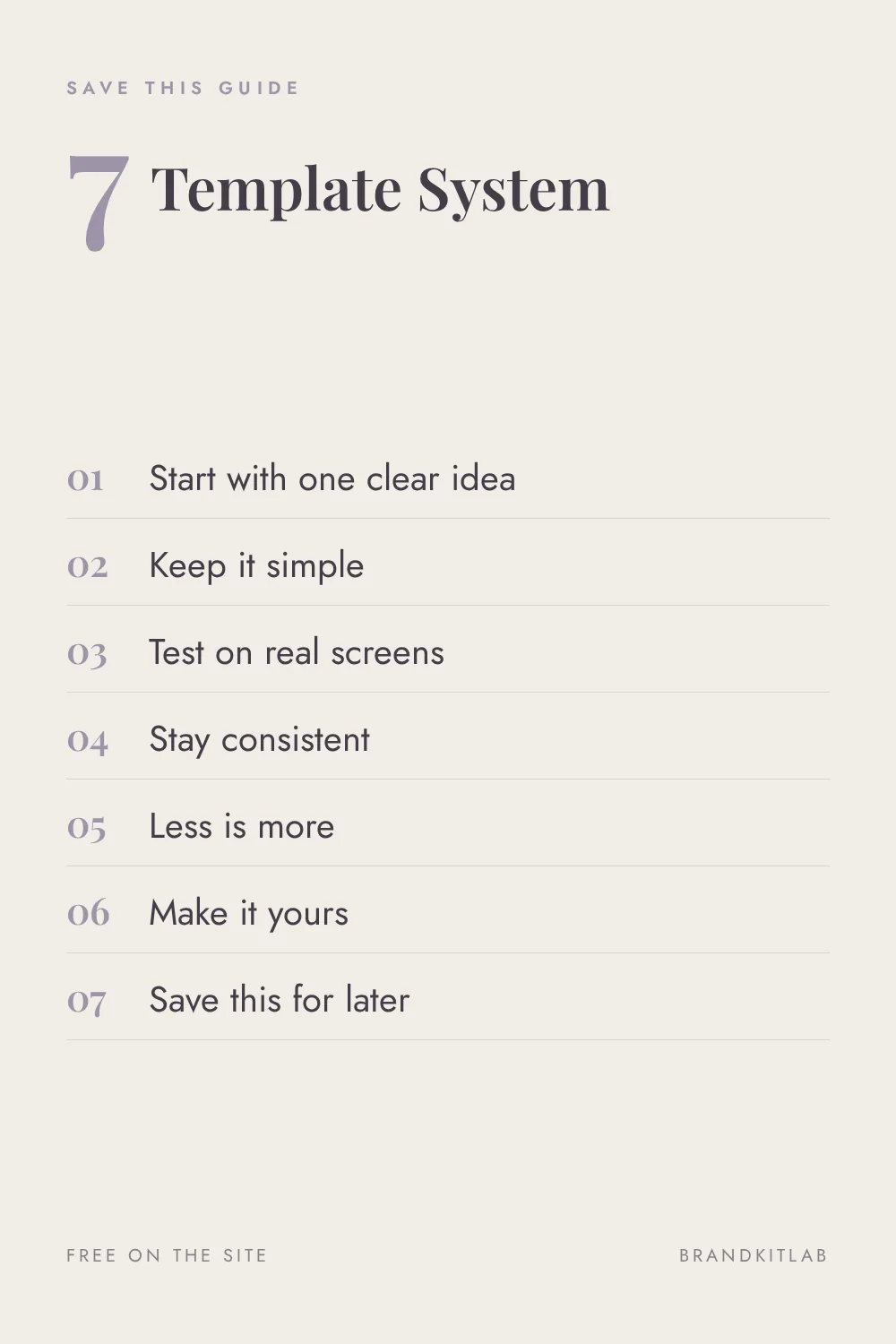 Template System