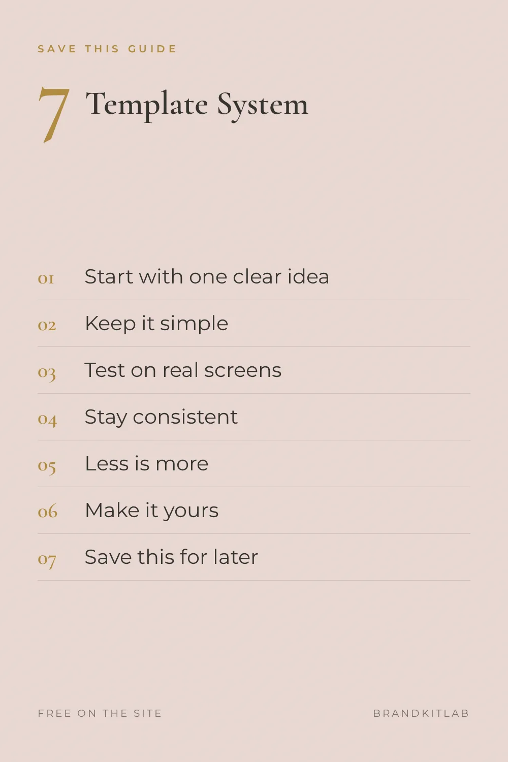 Template System