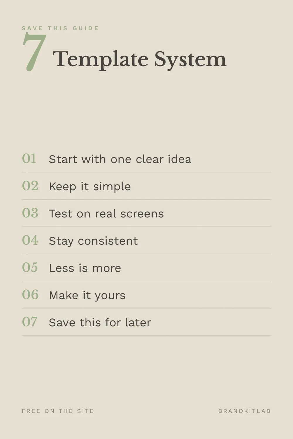 Template System