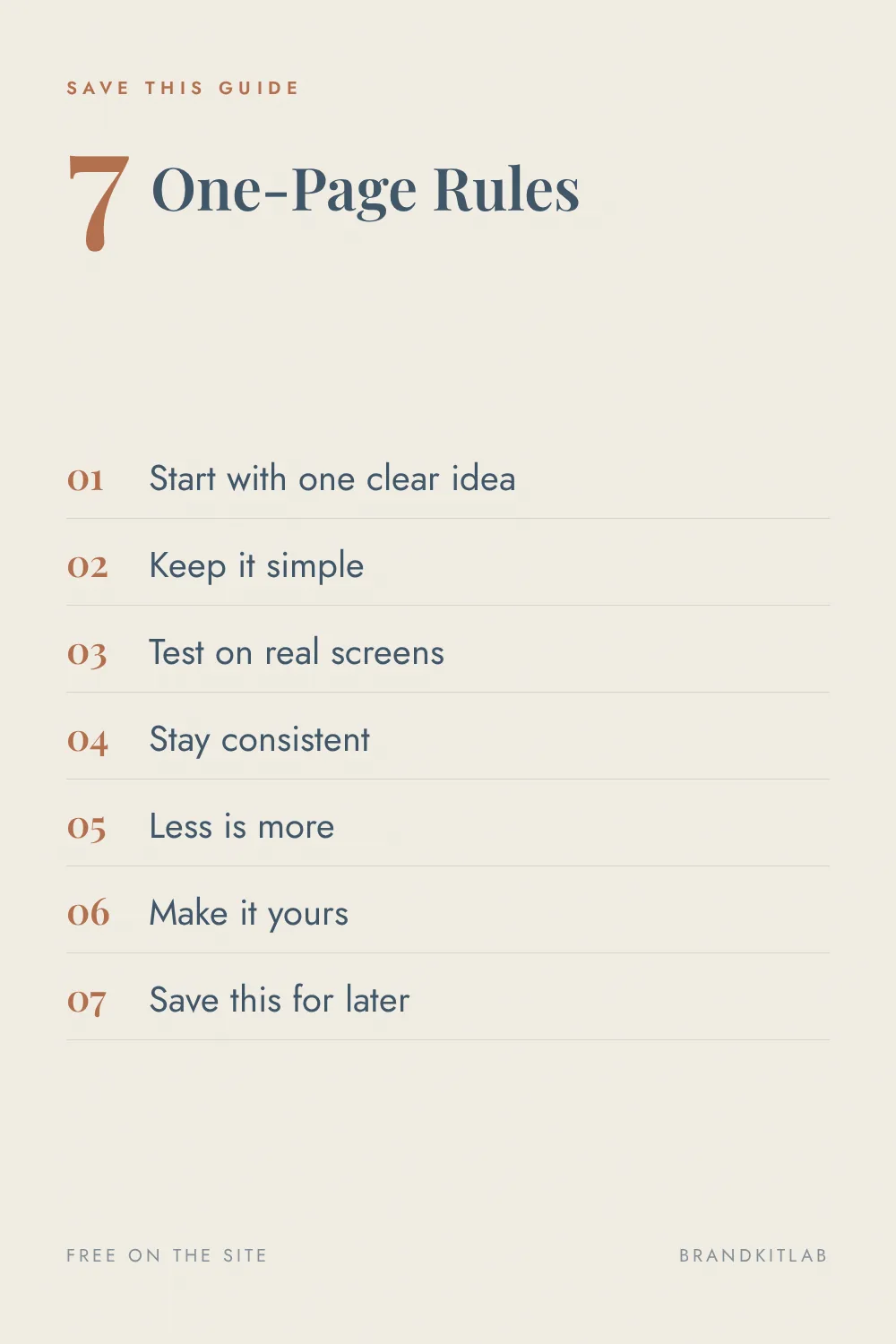 Mini Guidelines